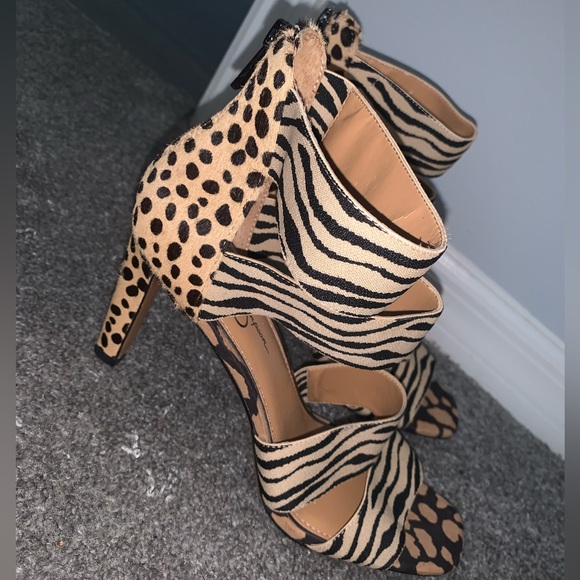 Jessica Simpson Animal Print Heels - Picture 1 of 6